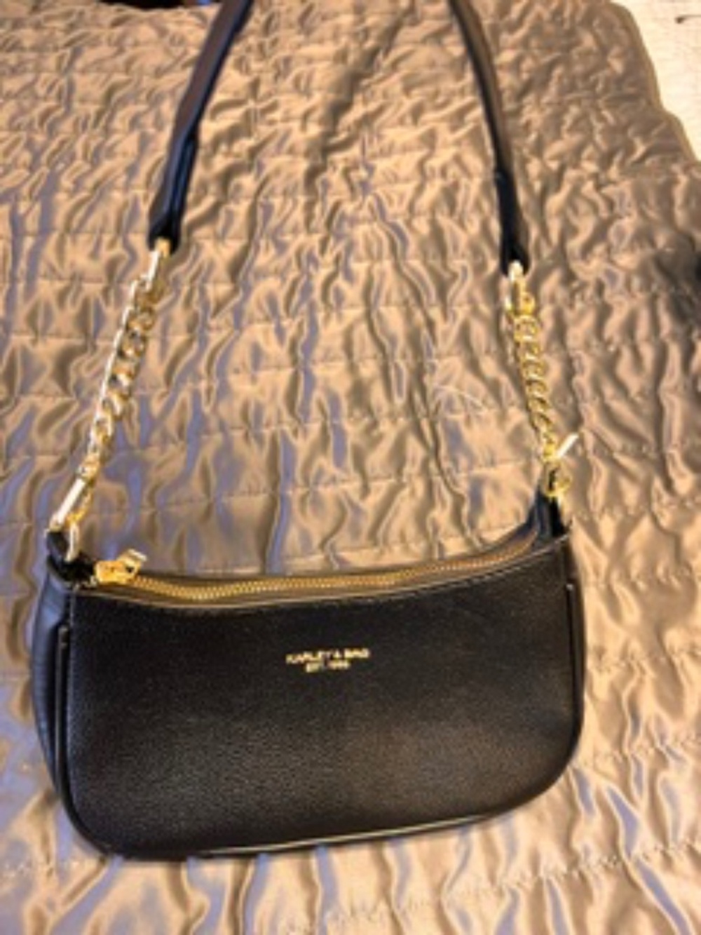 **NEW**.   BLACK SHOULDER BAG